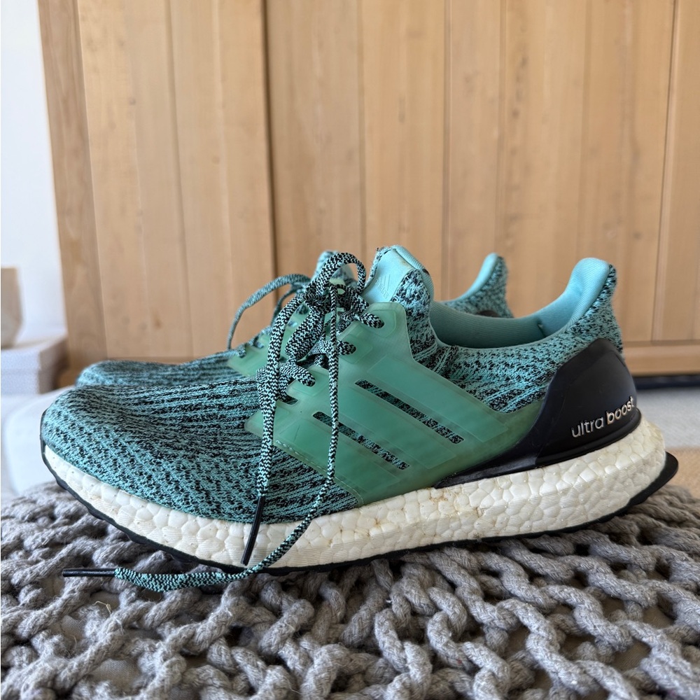 Adidas First Generation Ultraboost Turquoise Knit Sneakers
